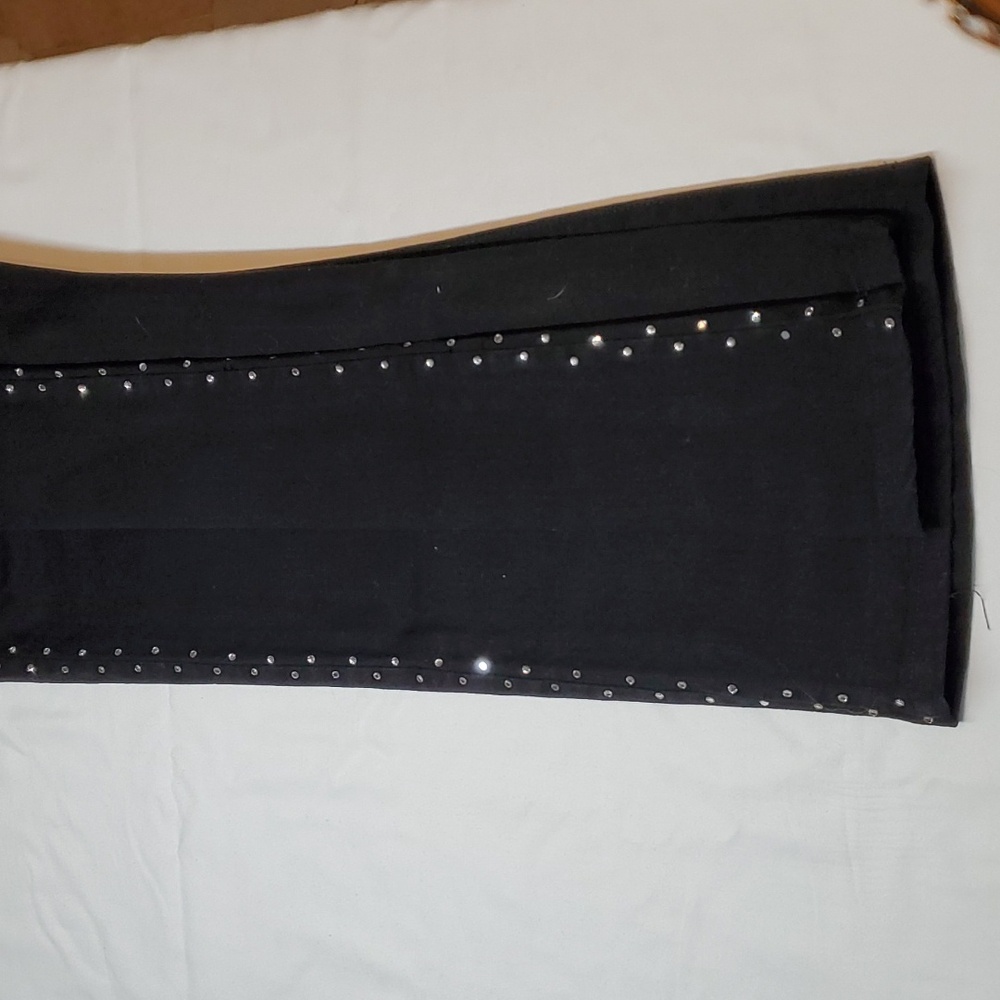 NYDJ Rhinestone straight leg black jeans sz 14